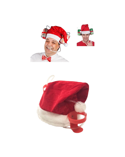 Christmas Party Beverages Santa Hat