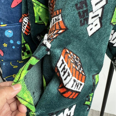 Boys' Oodie with Minecraft Print