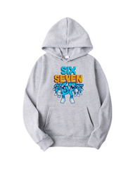 67 Number Graphic Print Hoodie