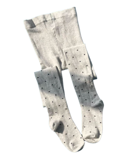 Girls' Tights with Polka-Dot Pattern