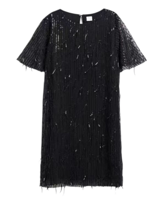 Girls' Sequin Knee-Length Dress