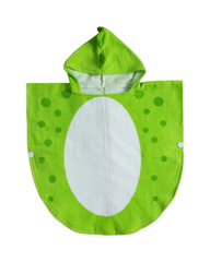 Dinosaur Hooded Beach Towel for Kids and Toddlers – 100% Cotton Terry Poncho