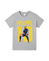 Kylian Mbappe #10 Soccer Jersey for Kids Short Sleeve Football Tee