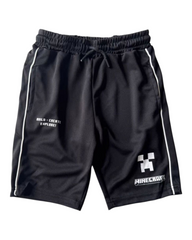 Boys' Sports Shorts with Minecraft Design
