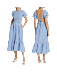 ASTR Side & Back Cutout Midi Dress