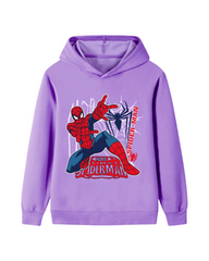 Oversized Relaxed Spiderman Print Hoodie