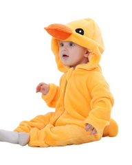 Cozy Fleece Animal Bodysuit Costume for Toddler or Kids Dress Up & Sleepwear
