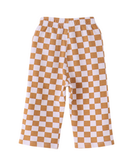 Checkered Cotton Trousers for Girls