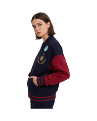 Retro Bomber Style Kids Varsity Jacket with Pockets