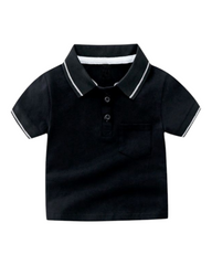 Short-Sleeved Collared Polo Shirt