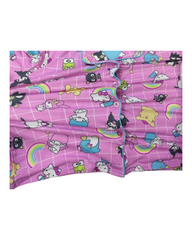 Girls Sanrio Print Short Sleeve Pajama Set – Soft Cotton Sleepwear
