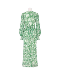 Elegant Bishop Sleeve Maxi Dress