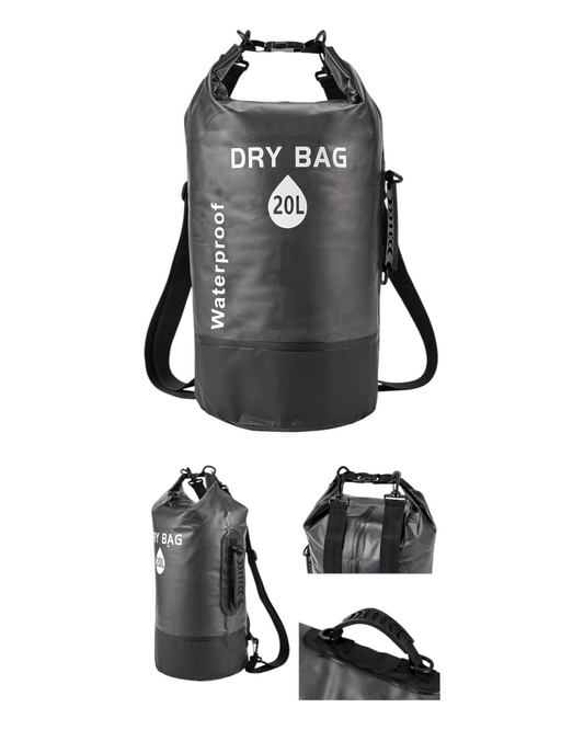 Black Waterproof Dry Bag Pack