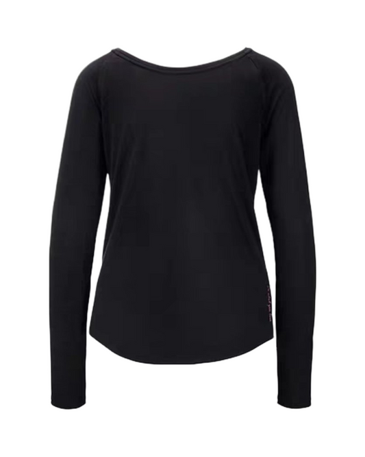 Long Sleeve Women's Crewneck Shirt - Casual Soft Round Neck Top