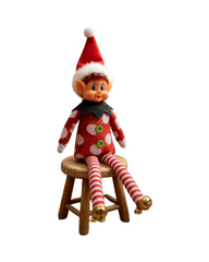 Festive Christmas Elf Holiday Doll Shelf  Decoration