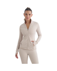 Slim-Fit Zip-Up Long Sleeve Athletic Shirt – Lightweight Breathable Women’s Top