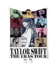 Taylor Swift Graphic Print Fleece Blanket