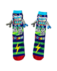 Soft Stretch Kids Character Knee High Socks - Colorful Patterned Crew Socks