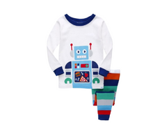 Snug Fit Boys Fun Patterned Winter PJs Comfort Tracksuit
