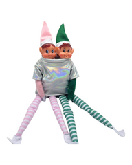 Set Of Two Christmas Elf On the Shelf Dolls