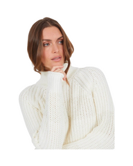 Oversized Turtleneck Knit Sweater - Womens Long Sleeve Chunky Winter Pullover Top
