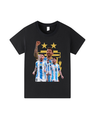 Graphic Printed Cotton Soccer T-Shirt | Short Sleeve Crewneck Casual Tee