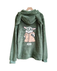 Cozy Grogu Sherpa Fleece Pullover – Elegant Adult Loungewear