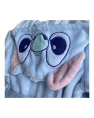 Kids' Blue Hooded Bathrobe
