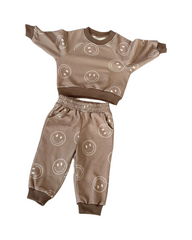 Ribbed Cotton Two-Piece Lounge & Sleepwear Set – Toddler Pullover Top and Pants