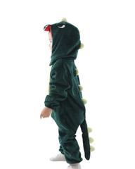 Dinosaur Halloween Costume for Kids – Soft Plush Toddler Animal Onesie Jumpsuit