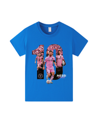 100% Cotton Messi #10 Graphic T-Shirt for Kids