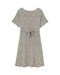 Floral Print Cottagecore Dress - Short Puff Sleeve