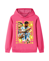 Argentina Messi FIFA Ranking Graphic Kids Cotton Pullover Hoodie