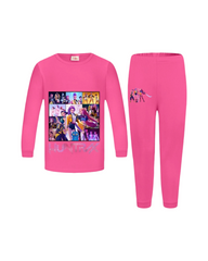 Kpop Inspired Demon Hunter Nightwear for Girls Graphic Long Sleeve Pajamas