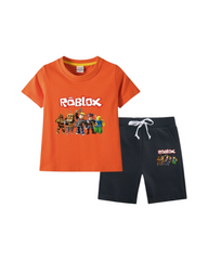 Boys’ T-Shirt and Shorts Roblox Outfit Set
