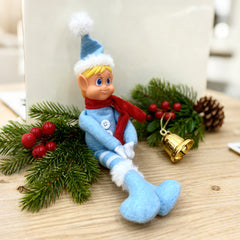 30cm Christmas Elf Shelf Sitter Figurines - Festive Holiday Table Decor & Xmas Room Ornaments