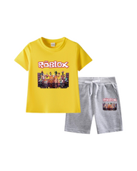 Roblox Printed T-Shirt and Shorts Set