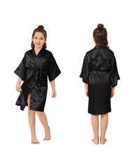 Satin Silk Robe Girls Sleepwear Bathrobe