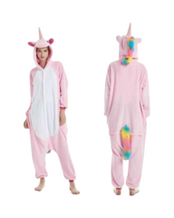Unicorn Plush Onesie – Cozy Fleece Pajamas for Kids & Adults