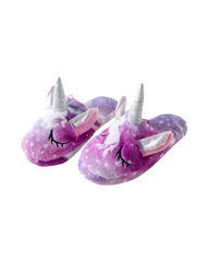 Cute Fluffy Girls Slippers Unicorn Patterned Slippers