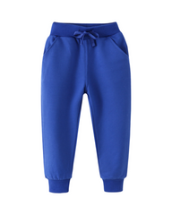 Soft Cotton Drawstring Track Pants Kids Everyday Casual Trousers