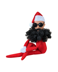 Festive Holiday Elf Shelf Sitter Doll Christmas Tree Figurine with Posable Limbs