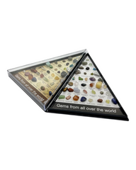 Triangular Stone Collection Display Case