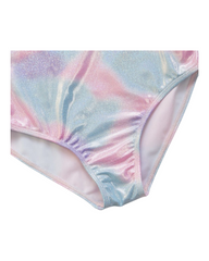 Multi-Coloured One-Piece Swimsuit with Sequin Design