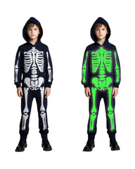 Glow in the Dark Skeleton Halloween Costume for Kids