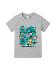Block World Adventure Graphic Tee | 100% Breathable Cotton T-Shirt
