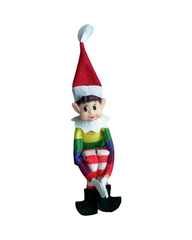Festive Christmas Elf Holiday Doll Shelf  Decoration