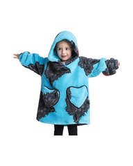 Oversized Wearable Blanket Hoodie Boys Cozy Fleece Pullover Oodie