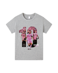100% Cotton Messi #10 Graphic T-Shirt for Kids