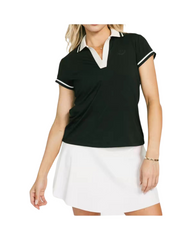 Short Sleeve Women's V-Neck Polo Shirt